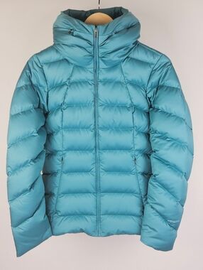 Patagonia Downtown Loft Down Jacket Blue Size Small Hooded Winter Coat